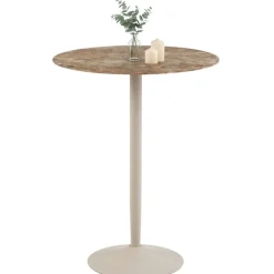 Stół barowy ceramiczny blat 80 cm Malta brąz * Actona Best