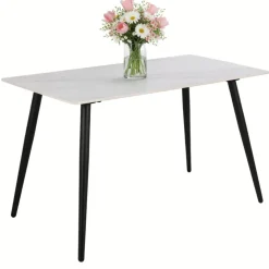 Stół do jadalni Wicklow ceramiczny biały blat * Actona Clearance