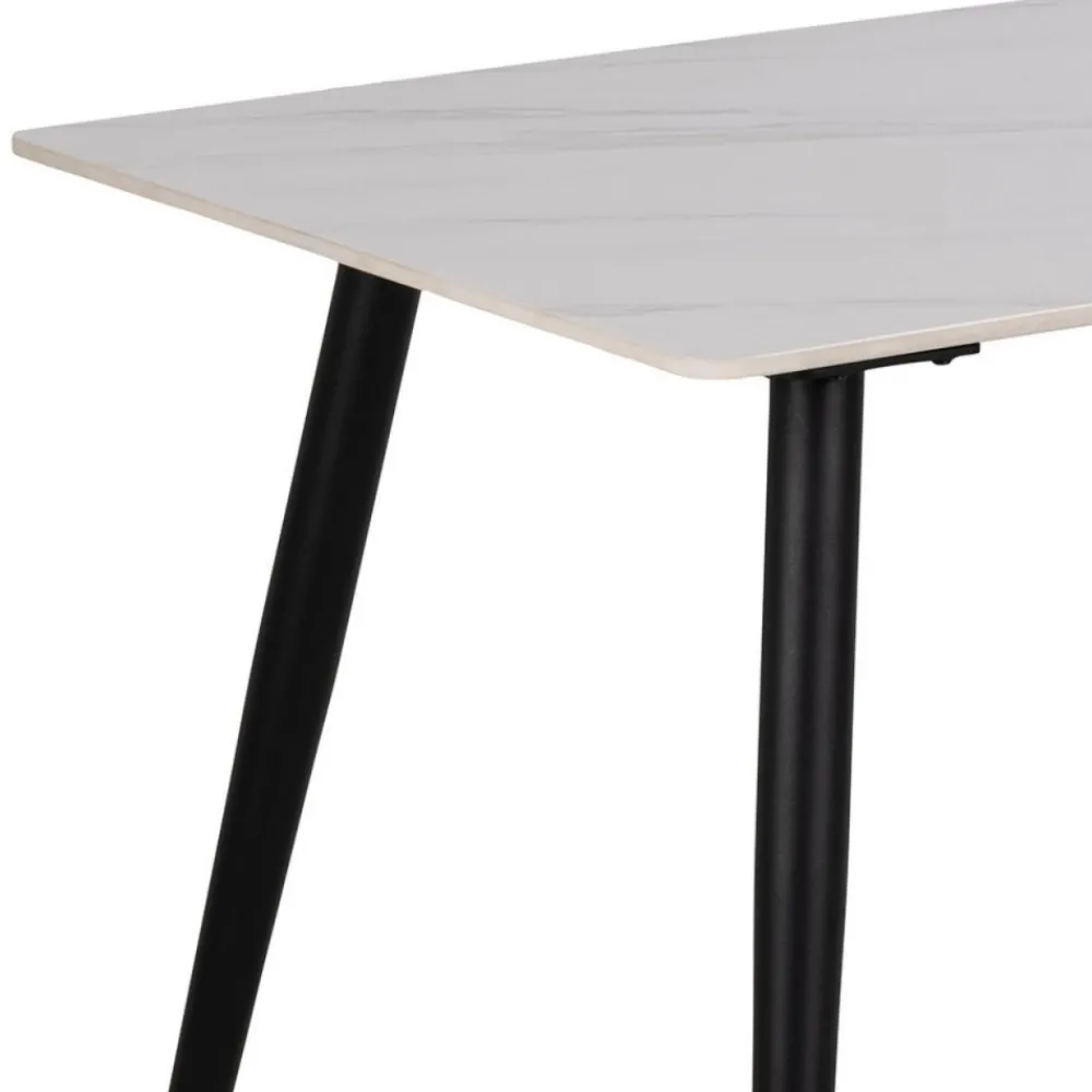 Stół do jadalni Wicklow ceramiczny biały blat * Actona Clearance
