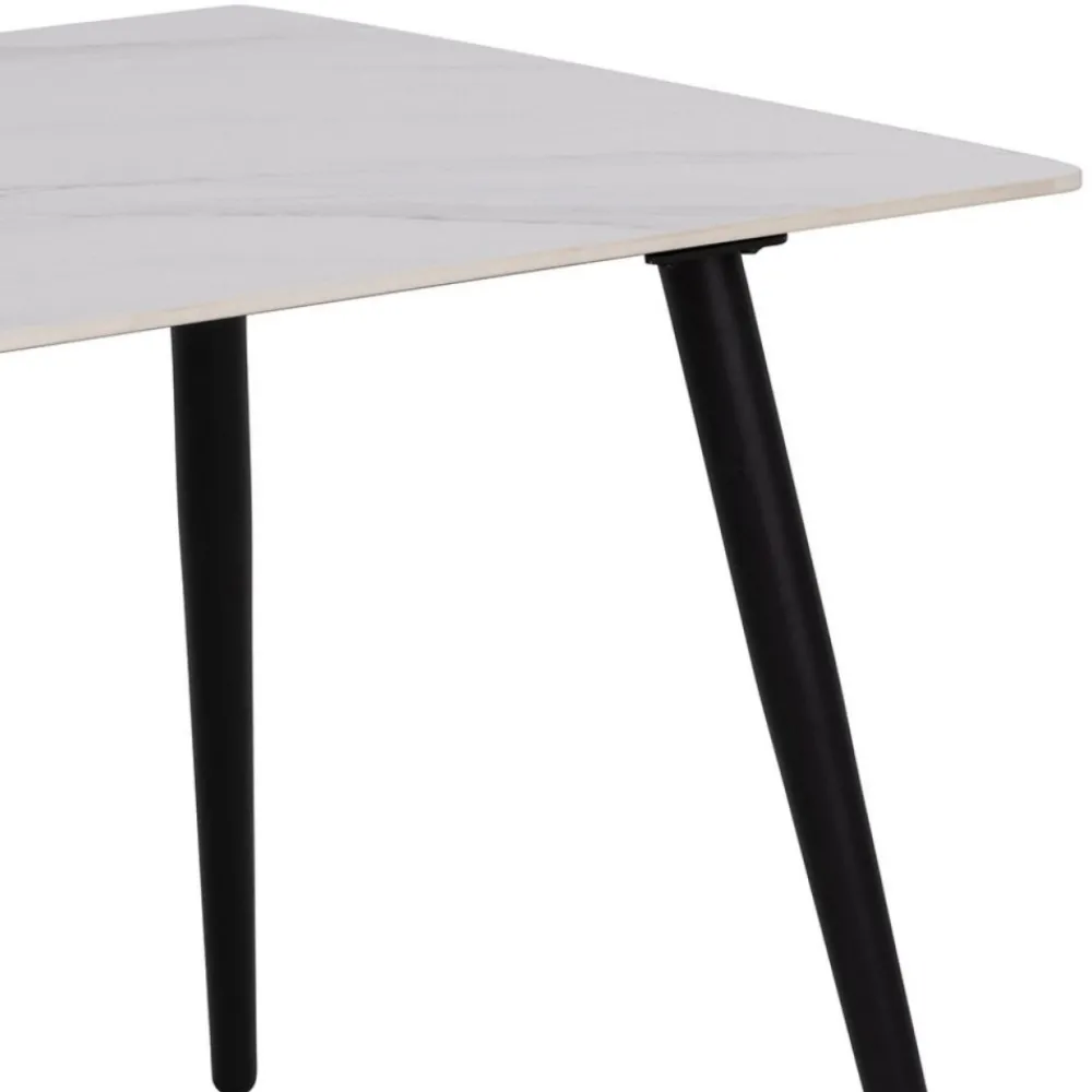Stół do jadalni Wicklow ceramiczny biały blat * Actona Clearance
