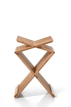 Stołek bambusowy Cross składany