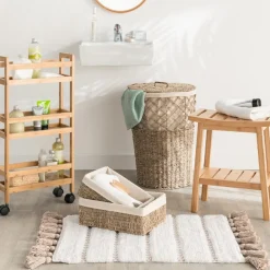 Stołek bambusowy Scandi z półką * 5five Simply Smart Outlet