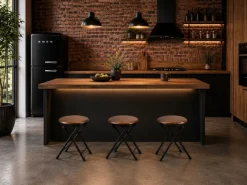 Stołek składany BISTRO w stylu Loftowym * Clearance