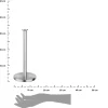 Stojak na ręcznik papierowy srebrny 33cm