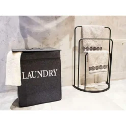 Stojak łazienkowy na ręczniki czarny * Bathroom Solutions New