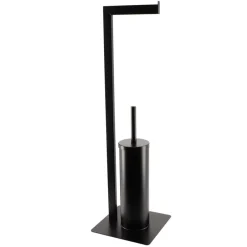 Stojak na papier ze szczotką Raspo Black * TENDANCE