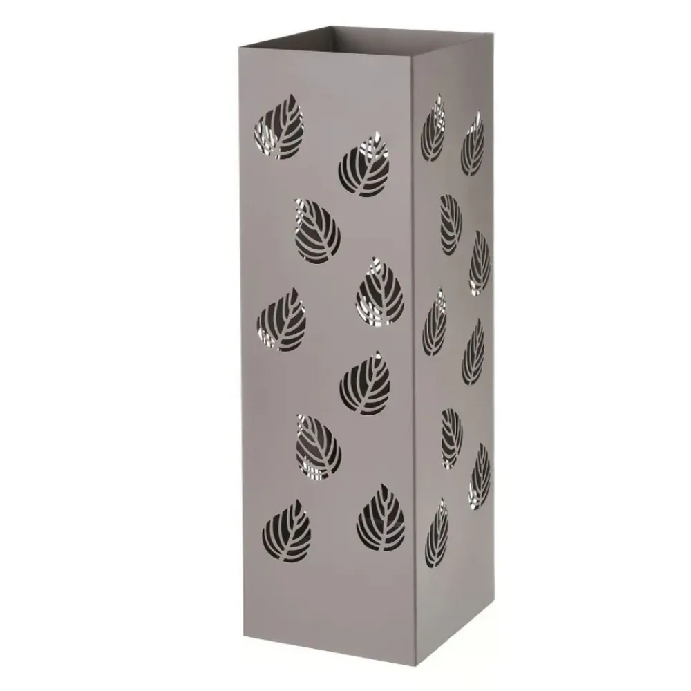Stojak na parasole Liście metalowy szary 49 cm * HowHomely Discount