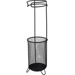Stojak na parasole metalowy – czarny 50 cm * H&S Decoration Sale