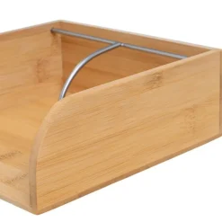 Stojak na serwetki bambusowy 19x19x7 z dociskiem * HowHomely Sale