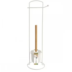 Stojak ze szczotką do WC White bamboo * TENDANCE Sale