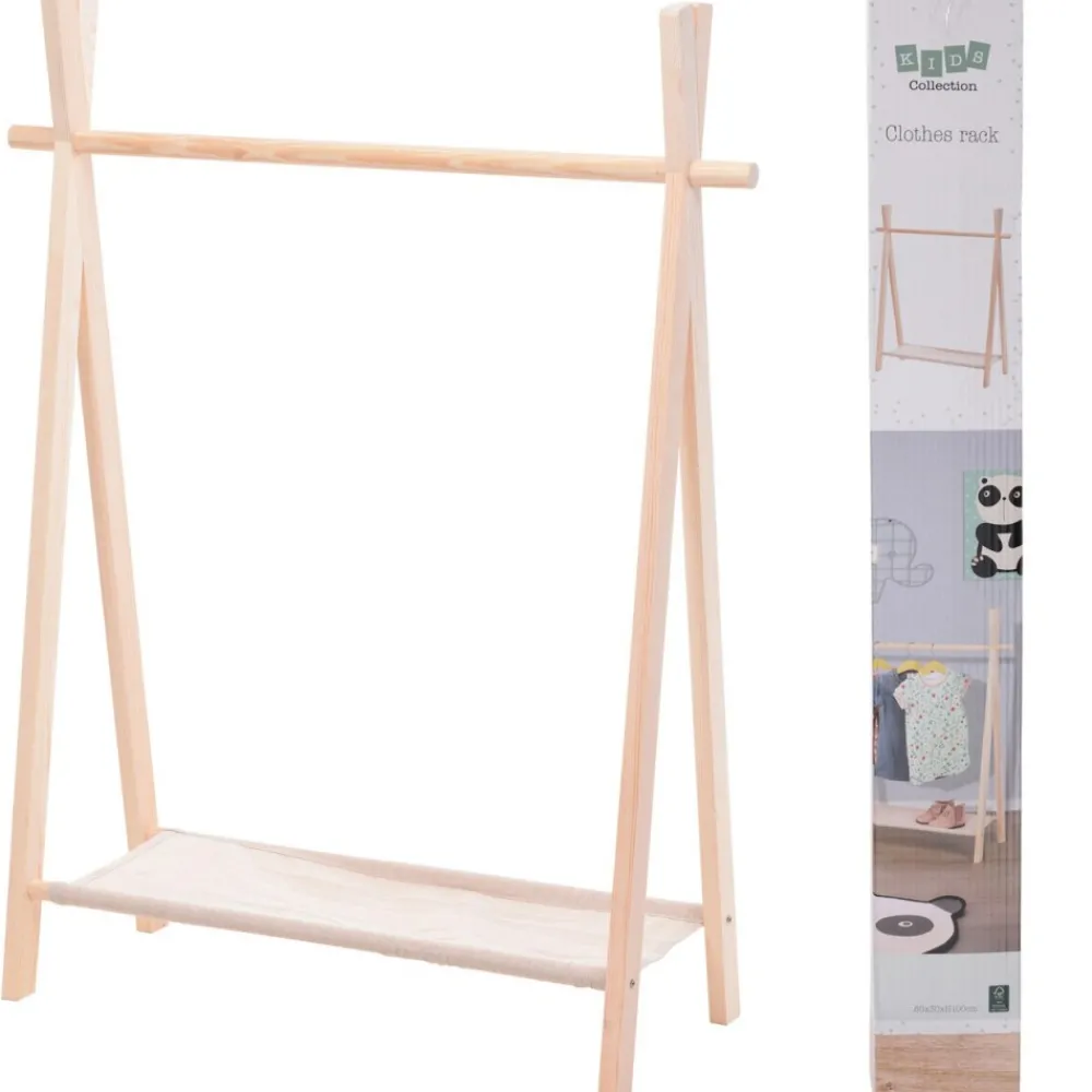 Stojący wieszak na ubrania dla dzieci 86x57x100 cm * H&S Decoration Clearance