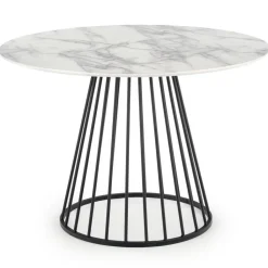 Stół okrągły Brodway White Marble 110 cm * Halmar Clearance