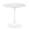 Stół okrągły Denver White Marble 80 cm * Halmar Hot