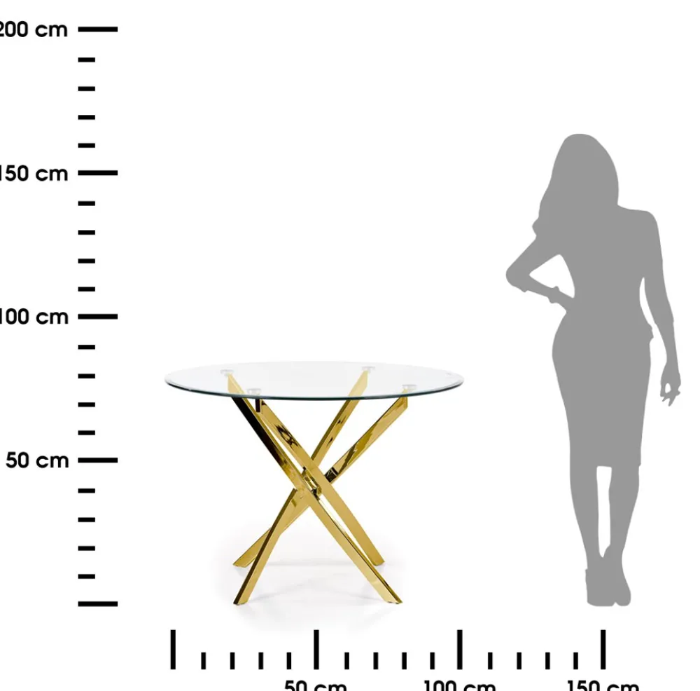 Stół okrągły Raymond Gold 100 cm * Halmar Sale