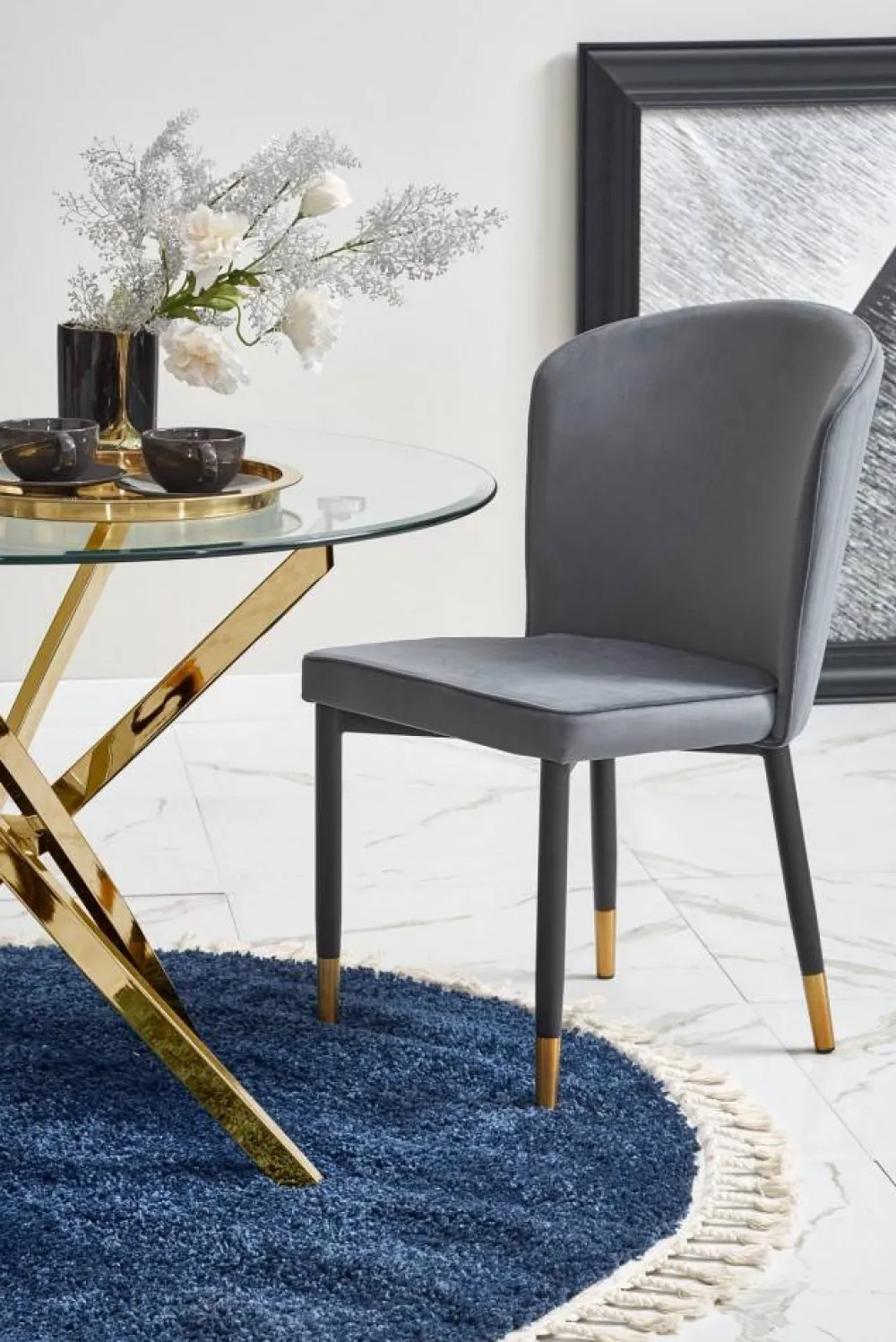Stół okrągły Raymond Gold 100 cm * Halmar Sale