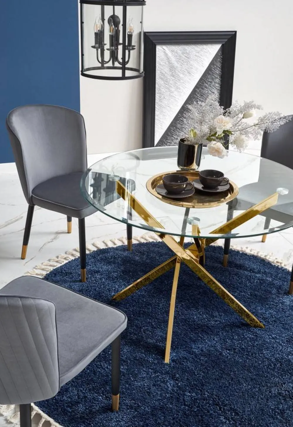 Stół okrągły Raymond Gold 100 cm * Halmar Sale