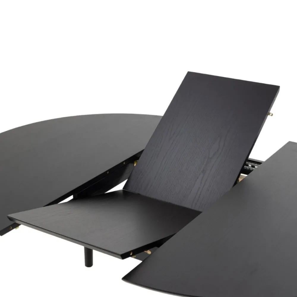 Stół okrągły rozkładany Montreux czarny * Actona Clearance