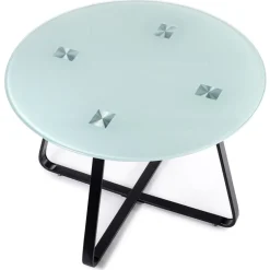Stół okrągły Tika Black 110 cm * HowHomely Discount