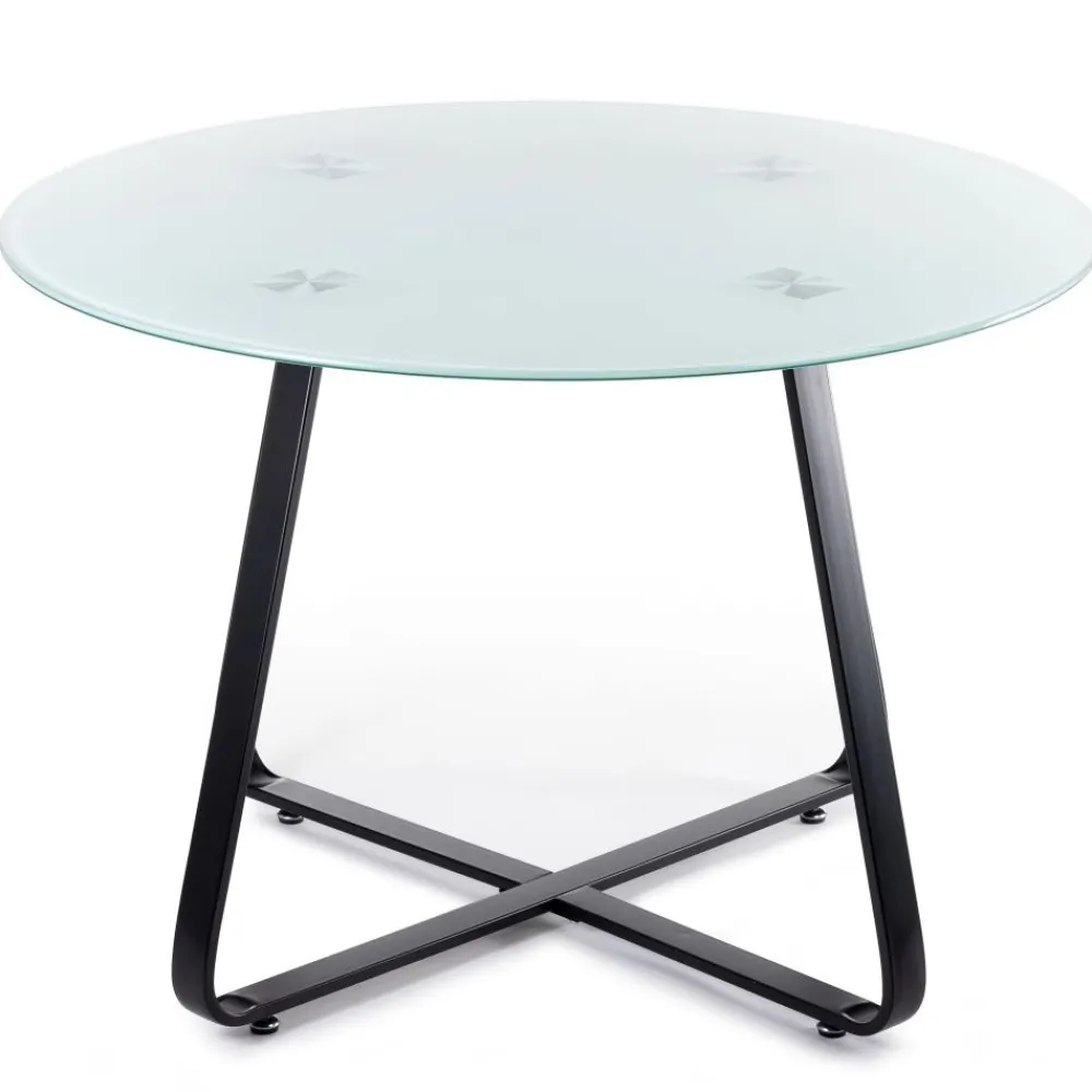 Stół okrągły Tika Black 110 cm * HowHomely Discount