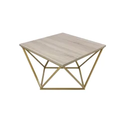 Stolik kawowy Curved 60 cm złoty ciemny