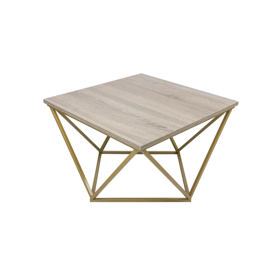 Stolik kawowy Curved 60 cm złoty ciemny