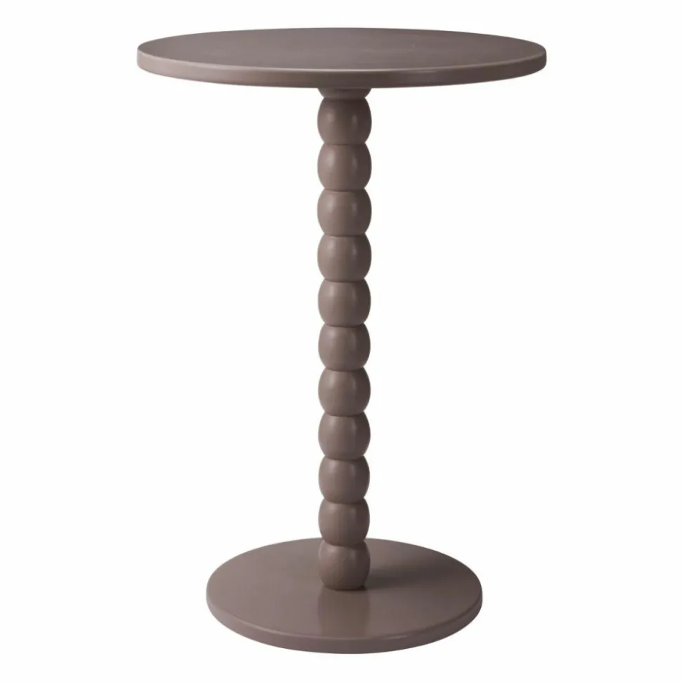 Stolik kawowy dekoracyjny taupe 35xh50 cm
