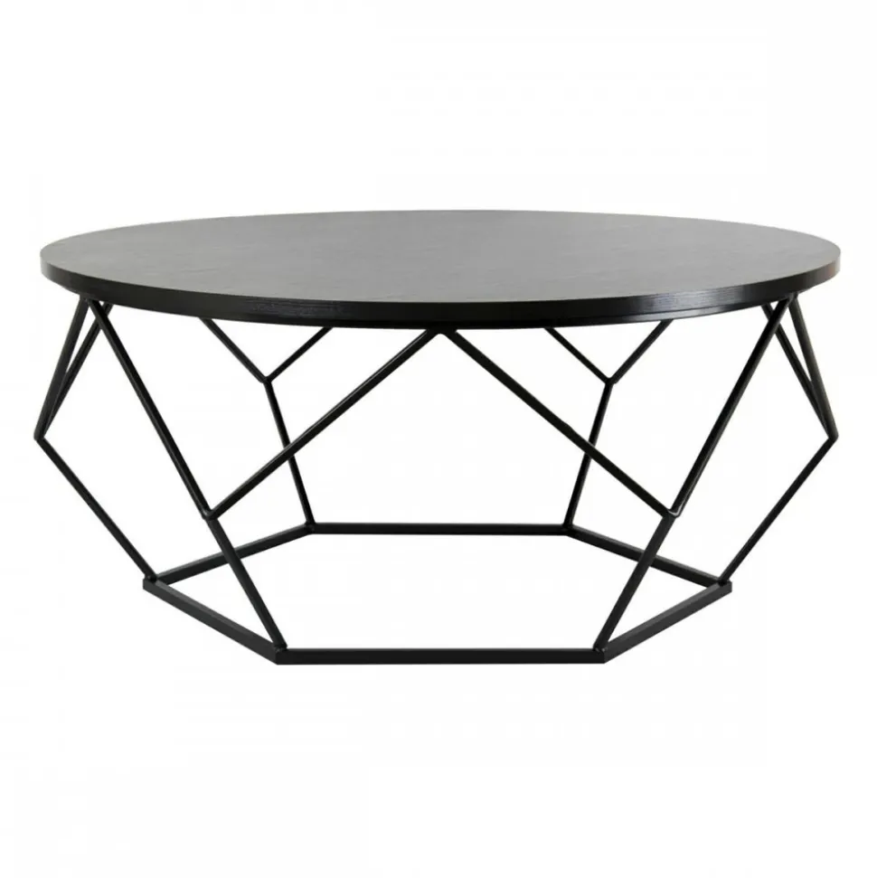 Stolik kawowy Diamond 90 cm czarny LOFT