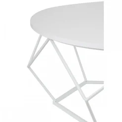 Stolik kawowy Diamond 90 cm biały GLAMOUR