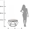 Stolik kawowy Diamond 70cm MARMUR czarny LOFT