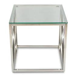 Stolik kawowy Nelja Silver 55 cm