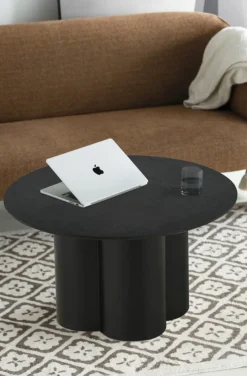 Stolik kawowy TIGA czarny 100 cm