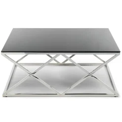 Stolik kawowy Timantti Silver Black 110