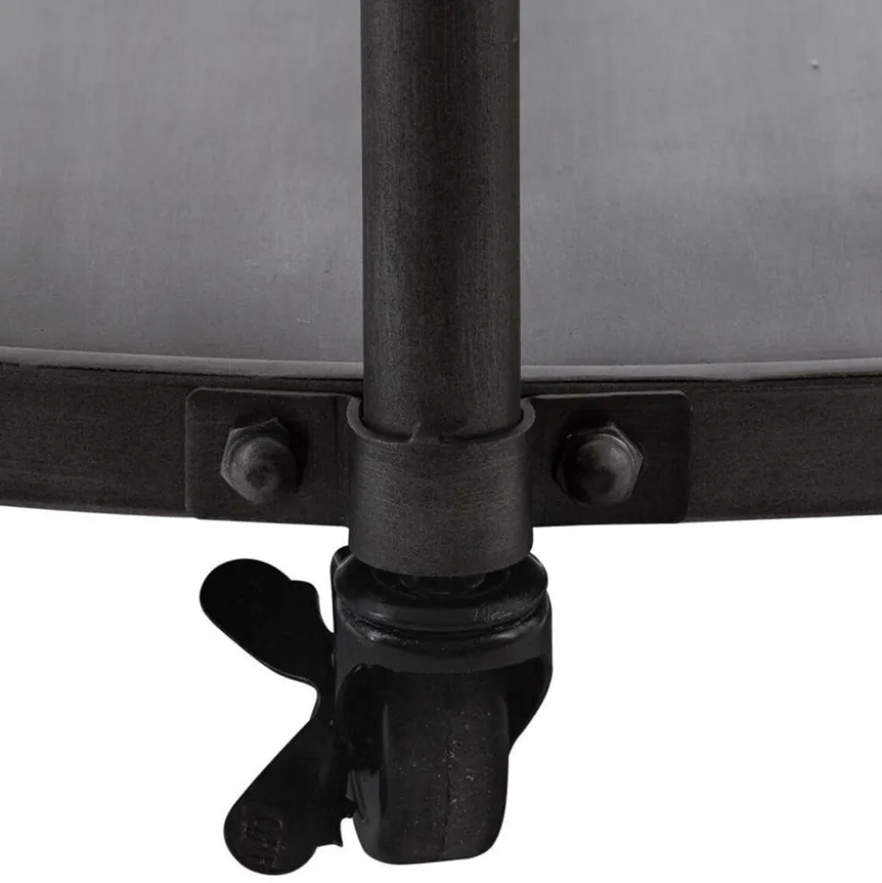 Stolik kawowy Torof z zegarem 90 cm