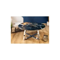Stolik kawowy Trophy Silver Black New