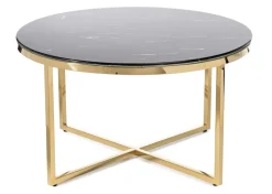 Stolik kawowy Vertigo Gold Black 80 cm