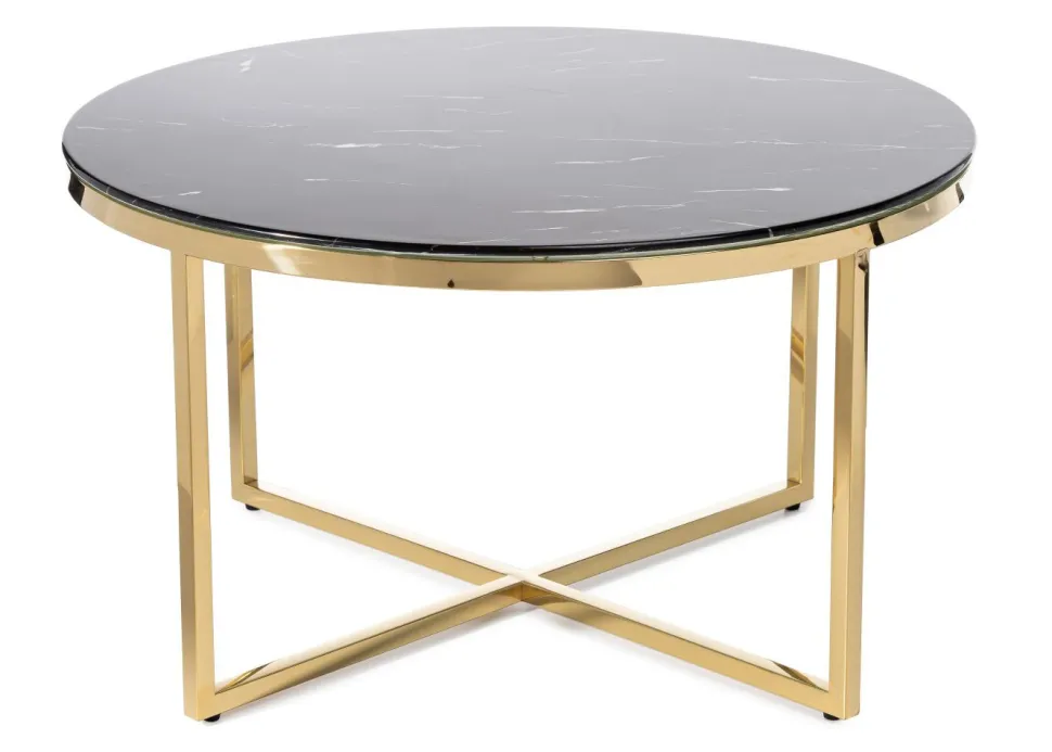Stolik kawowy Vertigo Gold Black 80 cm