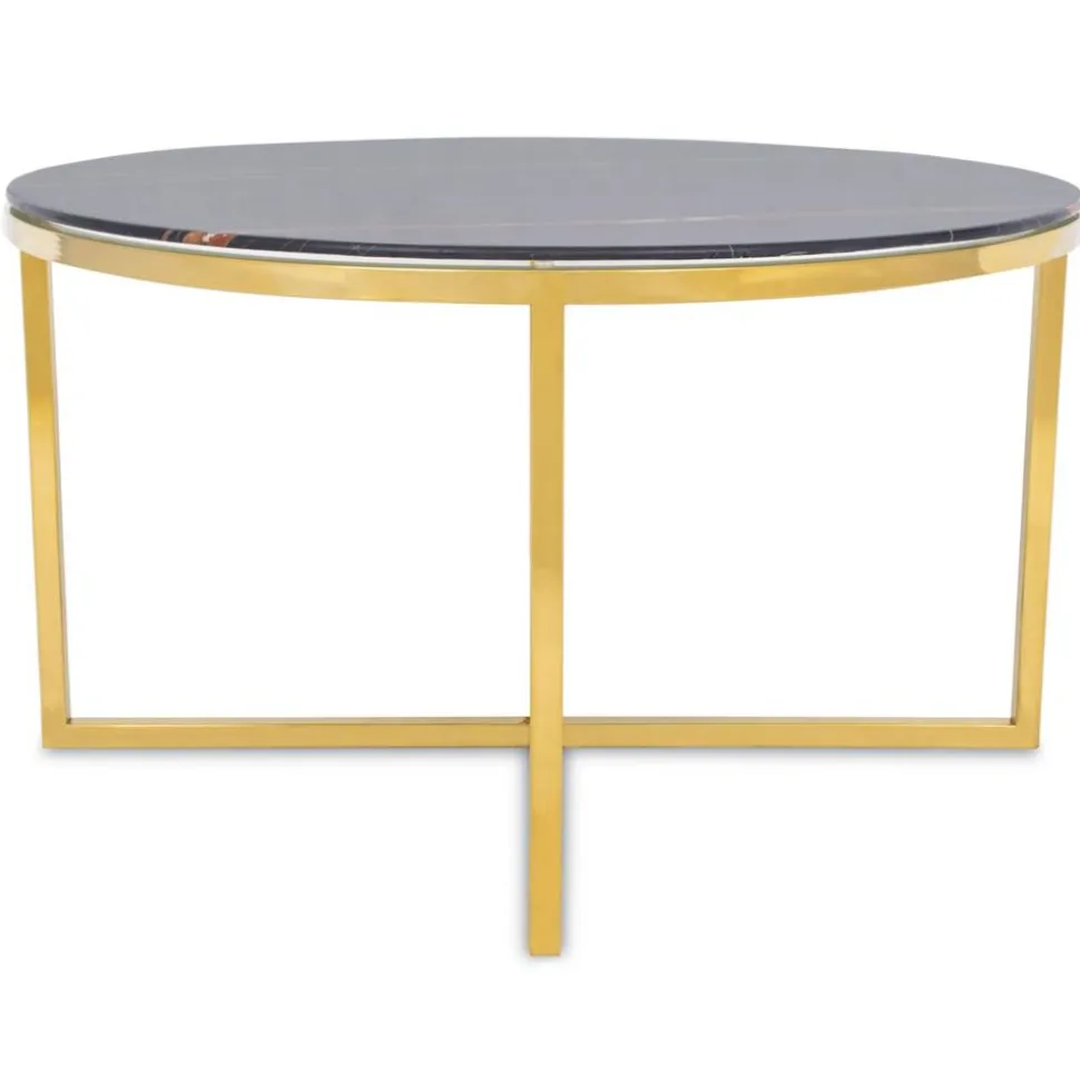 Stolik kawowy Vertigo Gold Black 80 cm