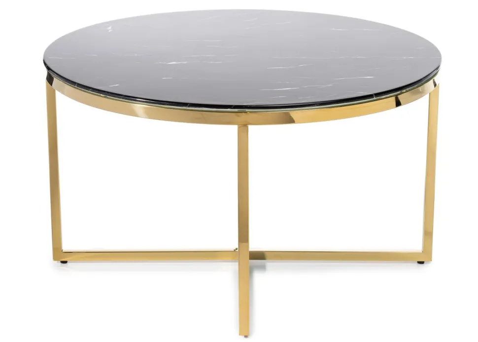 Stolik kawowy Vertigo Gold Black 80 cm