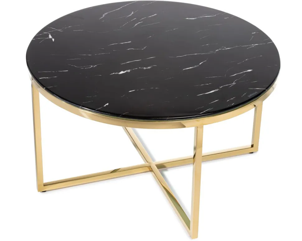 Stolik kawowy Vertigo Gold Black 80 cm