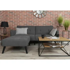 Stolik kawowy z półką 80x60 cm BasicLoft