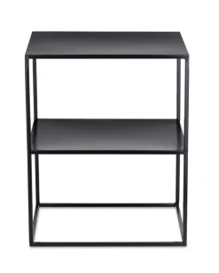 Stolik pomocniczy metalowy z półką LOFT 50 cm
