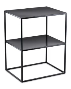 Stolik pomocniczy metalowy z półką LOFT 50 cm