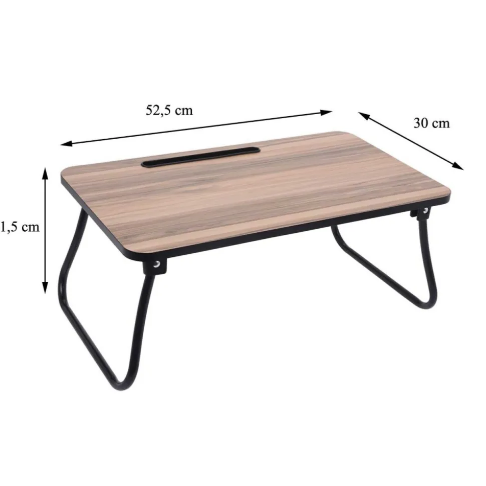 Stolik składany pod laptopa z tacą 52,5x30 cm