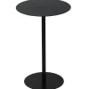 Stolik boczny metalowy okrągły czarny 35xh53 cm * H&S Decoration Best