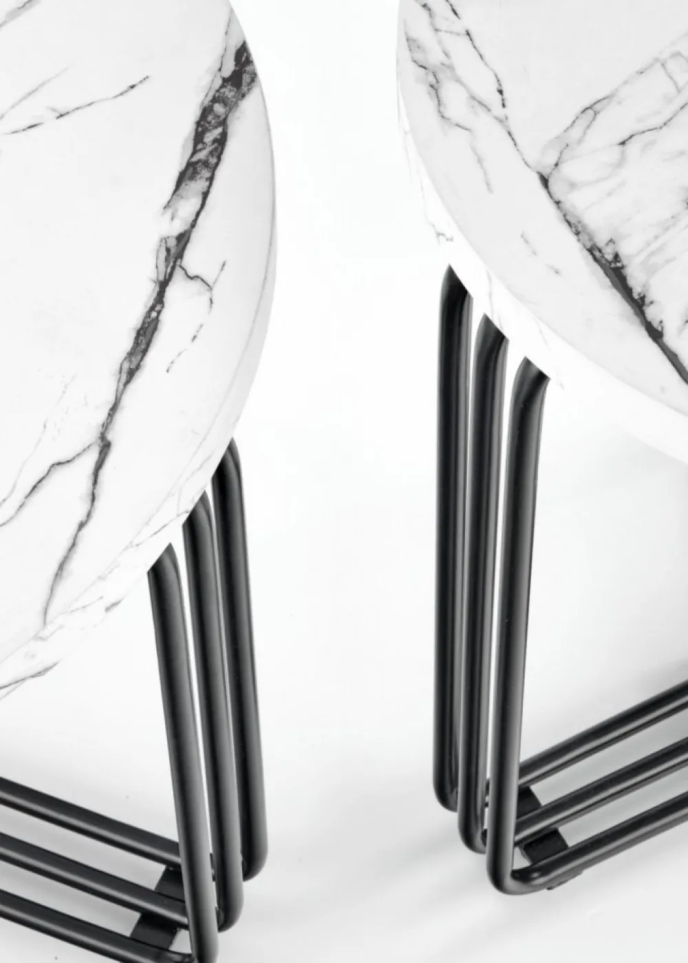 Stolik kawowy Antica White Marble 55 cm * Halmar