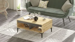 Stolik kawowy ARISTO kolor dąb antracyt * HowHomely Clearance