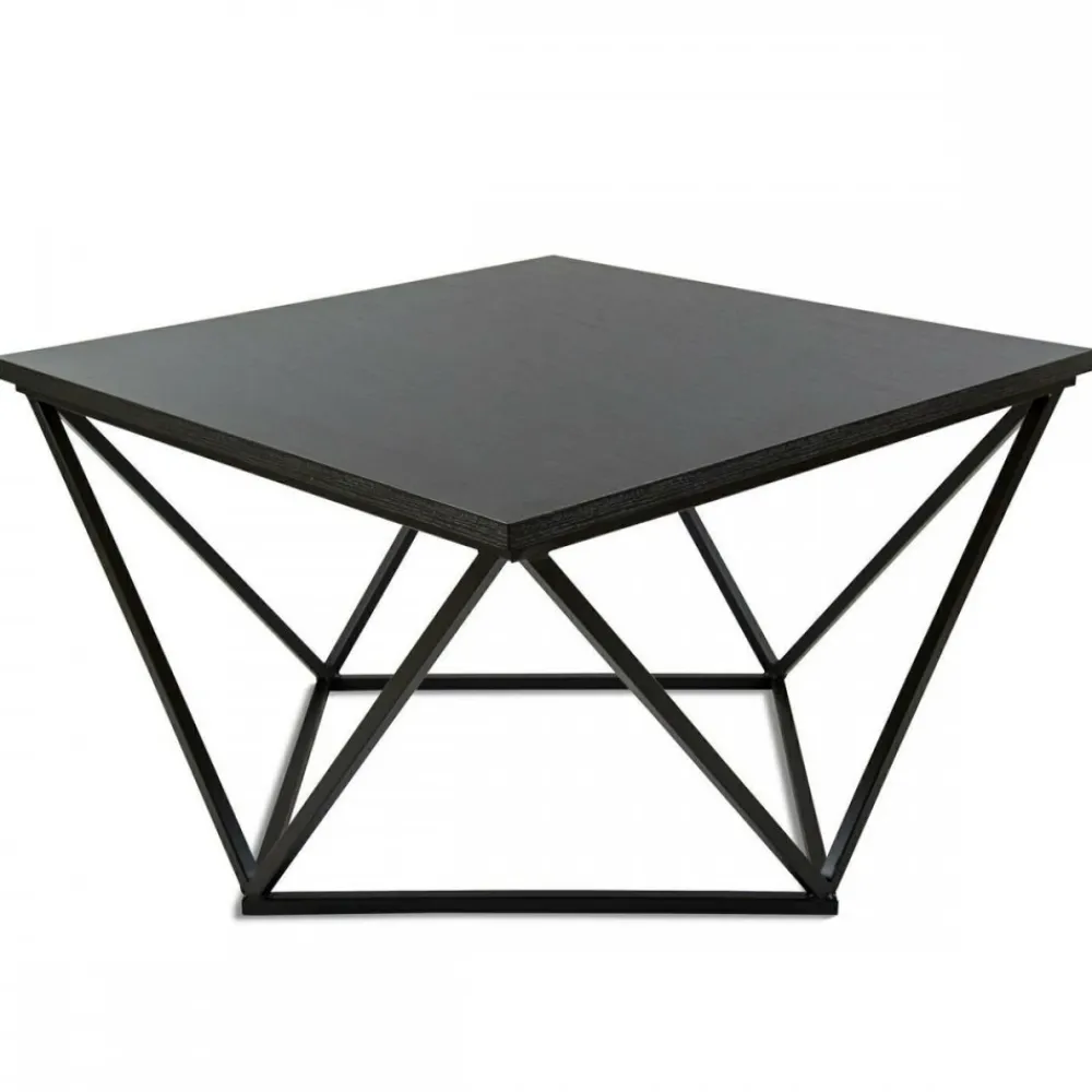 Stolik kawowy Curved 60 cm czarny * HowHomely Clearance