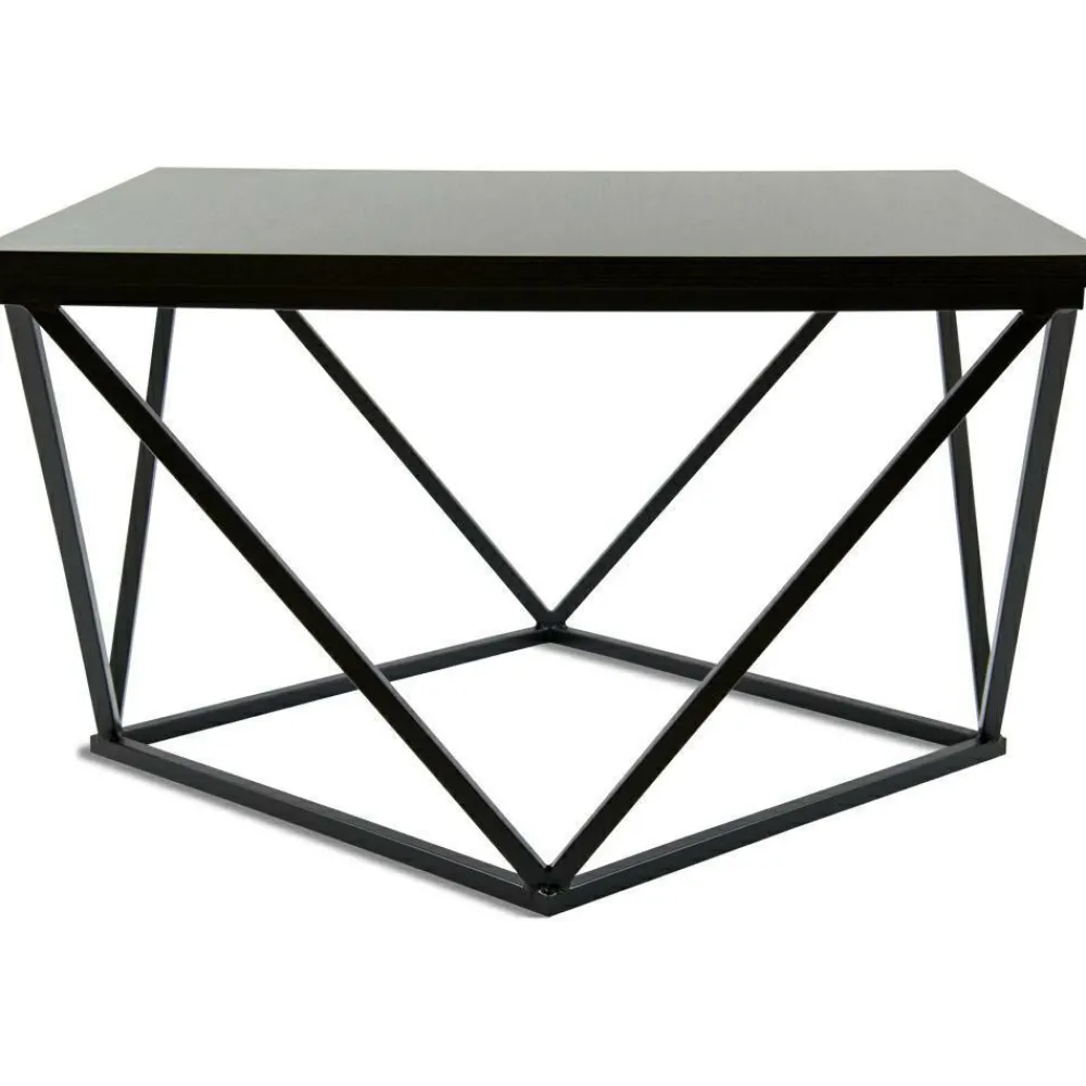Stolik kawowy Curved 60 cm czarny * HowHomely Clearance