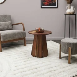 Stolik kawowy Dalia 45cm w kolorze akacji * HowHomely Clearance