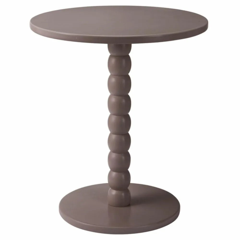 Stolik kawowy dekoracyjny taupe 35xh40 cm * HowHomely New